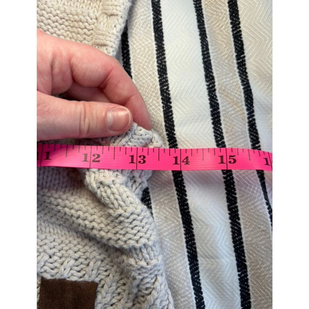 THE EAGLE'S EYE Women’s M Sweater Cable Knit Gray Brown - Picture 8 of 8